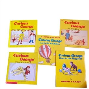 Set of 5 Curious George books